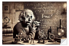 Adesivo murale E=mc²: Albert Einstein's theory of relativity