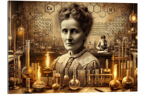 Galleritryk Marie Curie's Luminous Discoveries