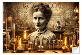 Wall sticker Marie Curie's Luminous Discoveries