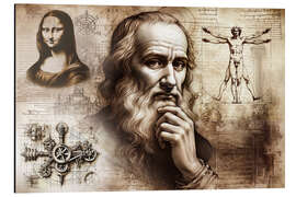 Aluminium print The Wisdom of the Renaissance: Leonardo da Vinci