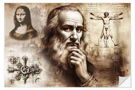 Muursticker The Wisdom of the Renaissance: Leonardo da Vinci