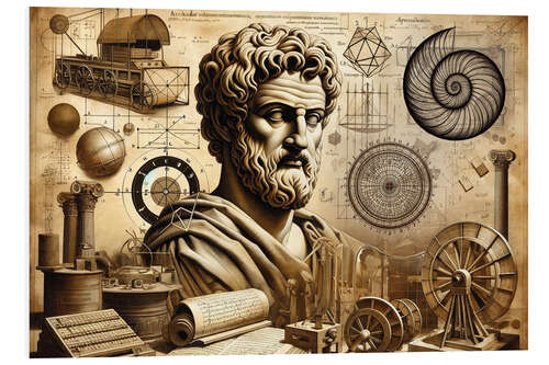 Foam board print The Legacy of Antiquity: Archimedes and His Timeless Inventions