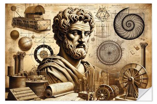 Självhäftande poster The Legacy of Antiquity: Archimedes and His Timeless Inventions