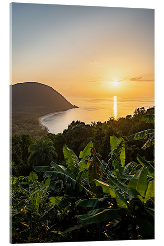 Acrylglasbild Plage de Grande Anse, Guadeloupe, Karibik