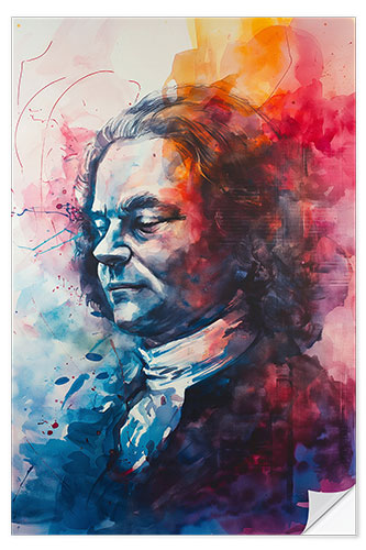 Wall sticker Johann Sebastian Bach