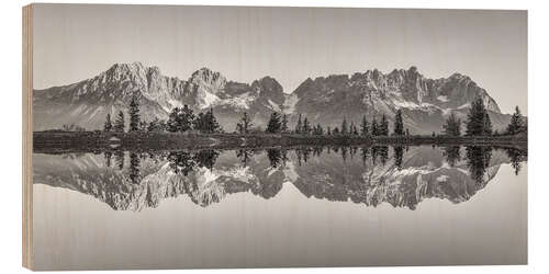 Holzbild Wilder Kaiser in Tirol