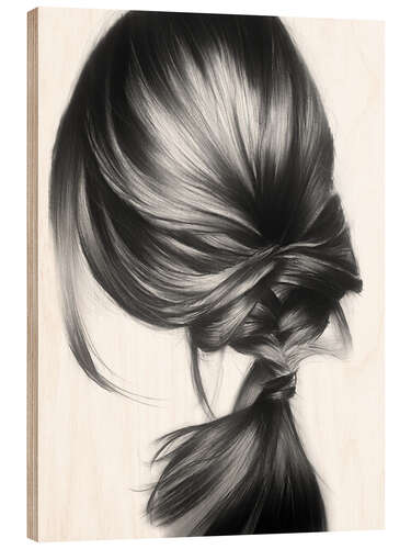 Wood print Messyhair