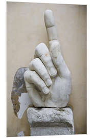 PVC-taulu Hand of the Colossal statue of Constantine, Capitoline Museums, Rome