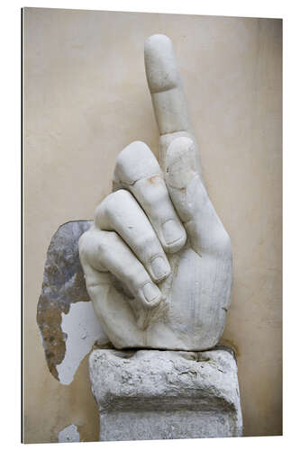 Galleritryk Hand of the Colossal statue of Constantine, Capitoline Museums, Rome