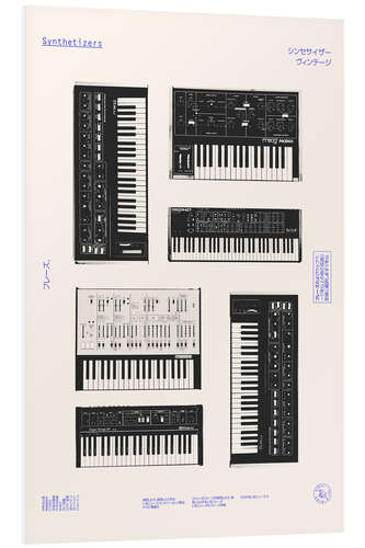 Stampa su PVC Synthetizers - Japanese Collection