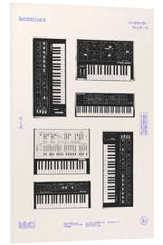 Foam board print Synthetizers - Japanese Collection