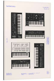 Magnettafel Synthesizer - Japanische Sammlung
