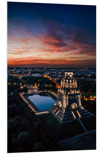 PVC-taulu Blue Hour Monument to the Battle of the Nations Leipzig II