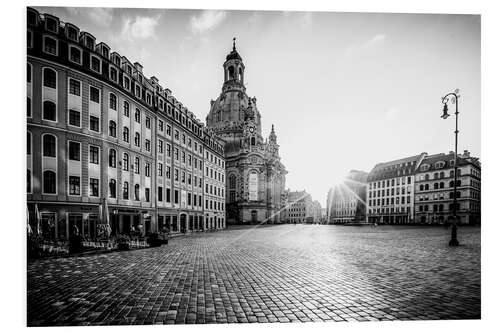 Foam board print Frauenkirche Dresden, Church of Our Lady