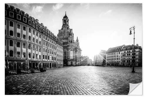 Selvklebende plakat Frauenkirche Dresden, Church of Our Lady