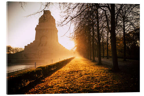 Acrylic print Morning Sun at the Battle of the Nations Monument