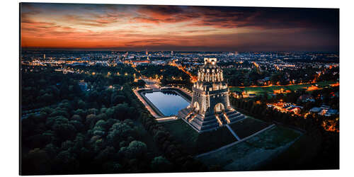 Aluminium print Blue Hour Monument to the Battle of the Nations Leipzig I