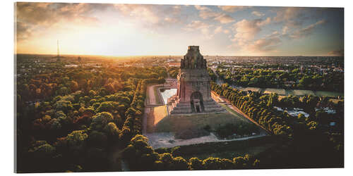 Acrylic print Battle of the Nations Monument at Sunrise