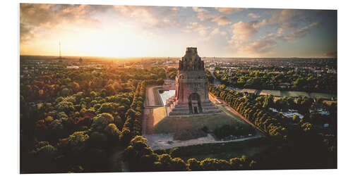 Foam board print Battle of the Nations Monument at Sunrise