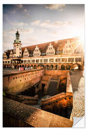 Selvklebende plakat Leipzig Old Town Hall