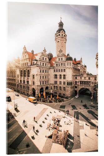 Akryylilasitaulu Leipzig New Town Hall, Burgplatz