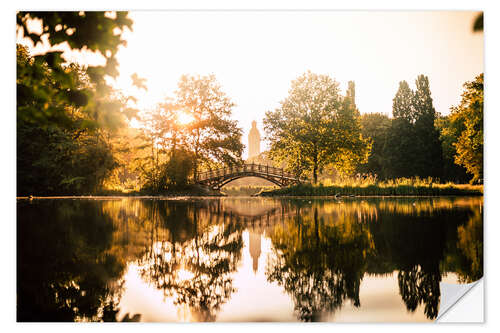 Naklejka na ścianę Clarapark in the Reflection