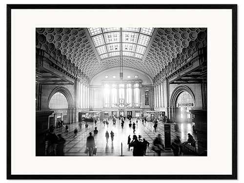Framed art print Leipzig Hauptbahnhof, Leipzig Main Station