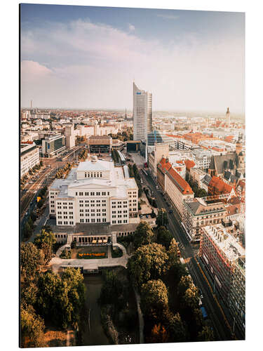 Cuadro de aluminio Aerial View of Leipzig, Center