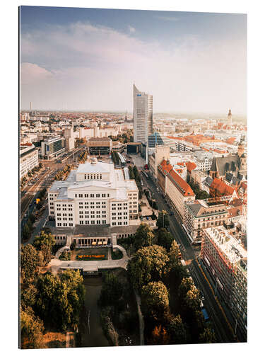 Gallery print Aerial View of Leipzig, Center