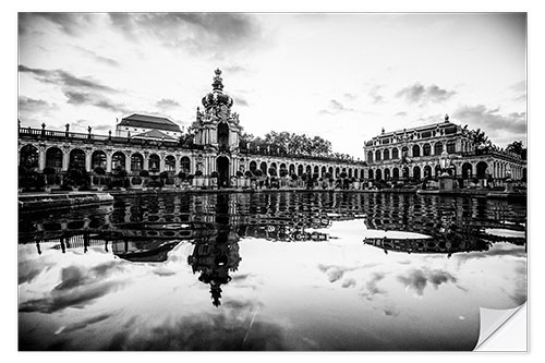 Selvklebende plakat The Zwinger of Dresden