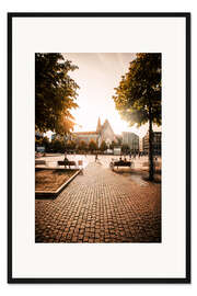 Gerahmter Kunstdruck Paulinerkirche, Leipzig