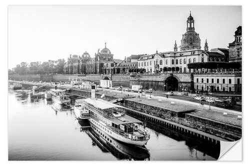 Vinilo para la pared Dresden on the Elbe