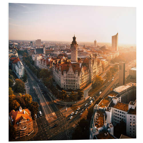 PVC-taulu Aerial View of the New Town Hall, Leipzig