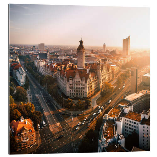 Gallery print Aerial View of the New Town Hall, Leipzig