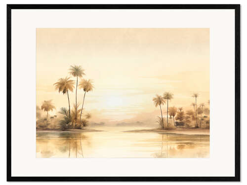 Framed art print Tropical Sunset