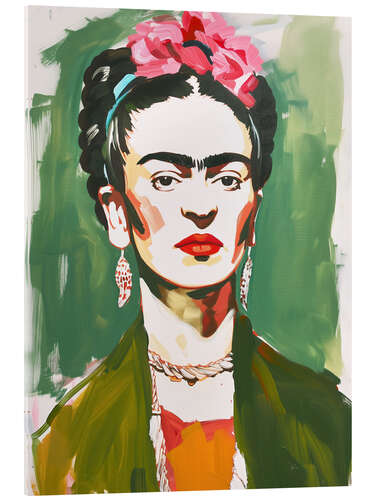 Acrylglasbild Frida Gouache