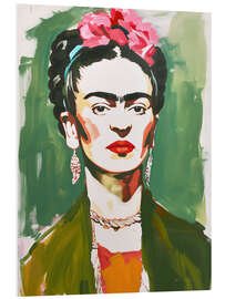 Foam board print Frida Gouache