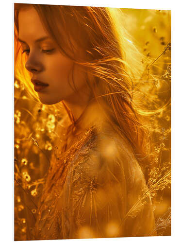 Foam board print Golden Hour Girl