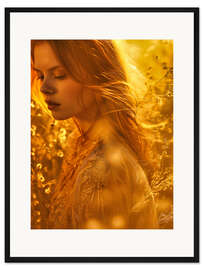Gerahmter Kunstdruck Golden Hour Girl