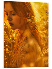 Tableau en plexi-alu Golden Hour Girl