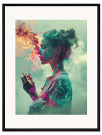 Gerahmter Kunstdruck Die Letzte Zigarette