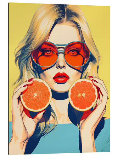 Cuadro de plexi-alu Grapefruit Girl