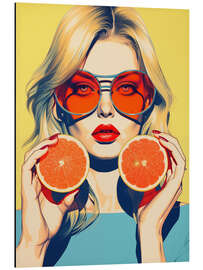 Magnettafel Grapefruit Girl