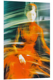 Tableau en PVC Lady in Orange