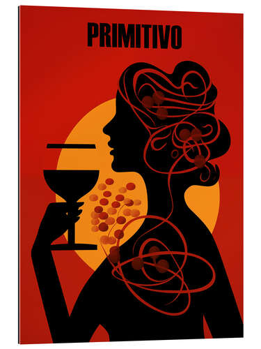 Gallery print Primitivo red wine