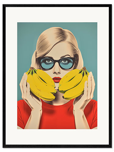 Gerahmter Kunstdruck Banana Girl
