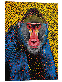 PVC-taulu Abstract mandrill portrait