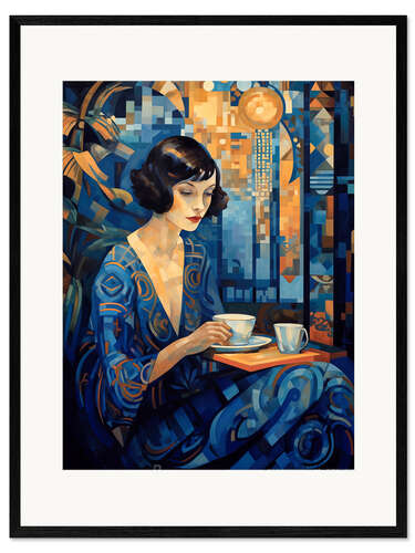 Framed art print Art Deco Café