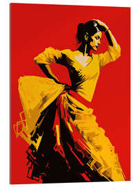 Gallery print Flamenco Dancer In Yellow Dress