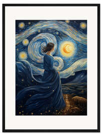Gerahmter Kunstdruck Die Verheißung der Sternennacht